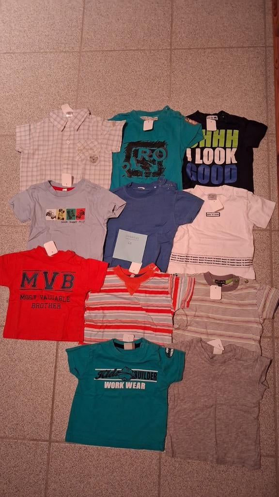 T-shirts maat 68, Ophalen of Verzenden, Zo goed als nieuw, Jongetje, Geen merk