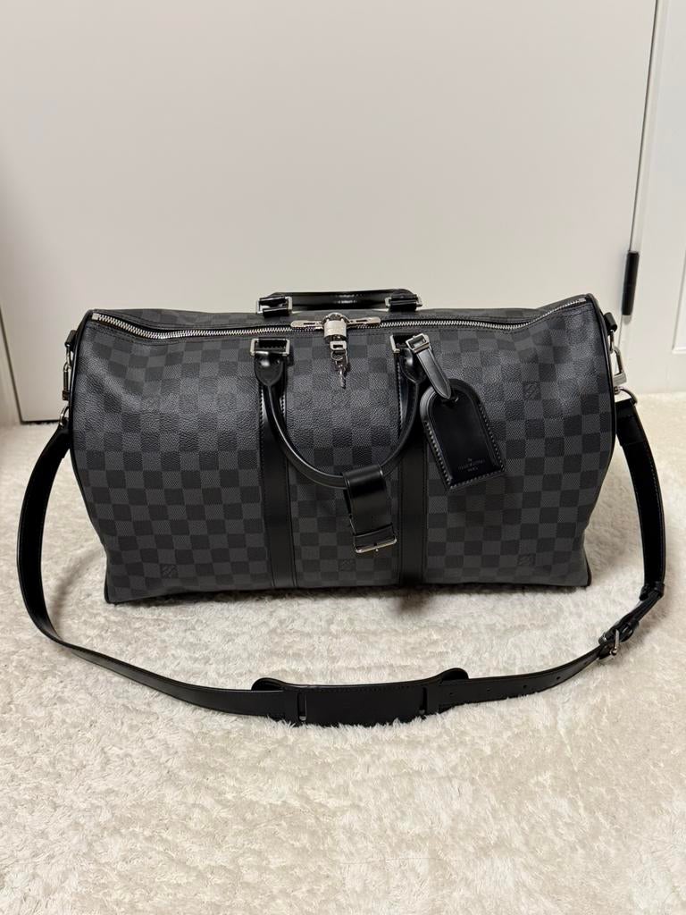 Sac Louis Vuitton Keepall Bandouillère 45 Damier Graphite, 30 cm ou plus, Enlèvement ou Envoi, Moins de 35 cm, Comme neuf