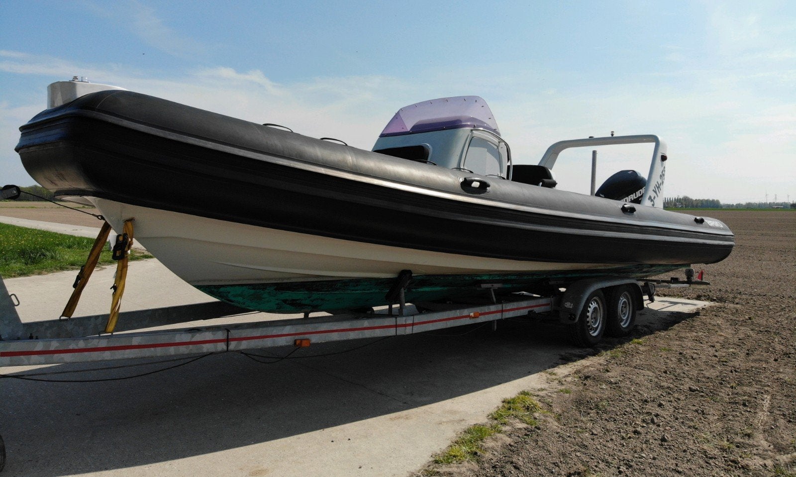 Brig Eagle 780 rib met mercury verado 350pk, Watersport en Boten, 350 pk, 80 cm, Zo goed als nieuw, 8 m