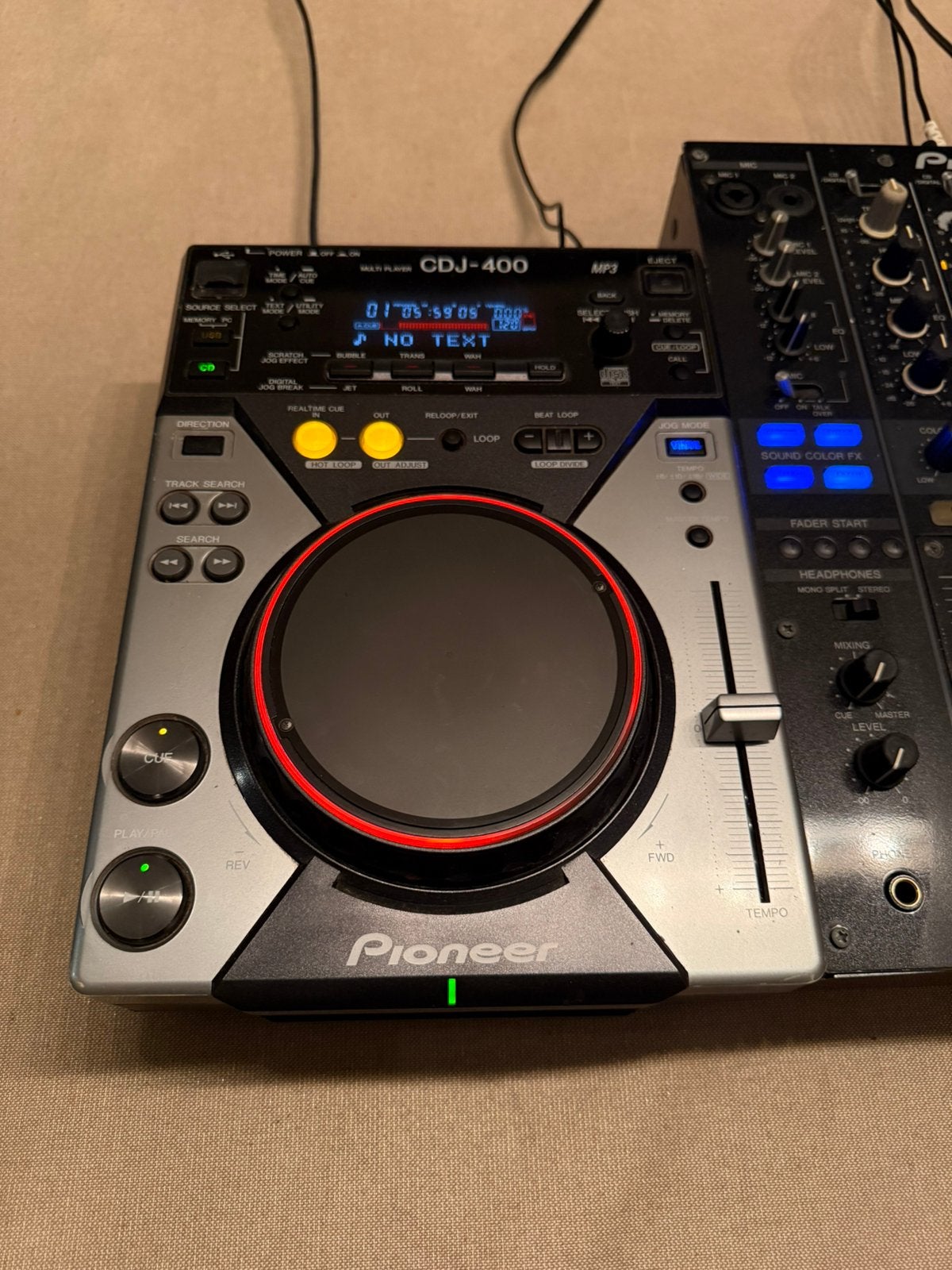 2x CDJ 400 1x DJM 800 DJ set, Musique & Instruments, Enlèvement ou Envoi, Utilisé, Pioneer