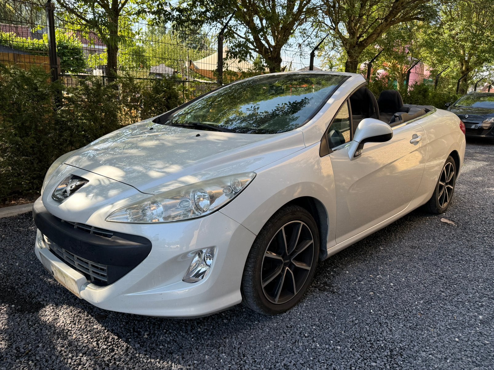 Peugeot 308cc 1.6i Cabrio / Airco / Parksensoor / enz., Auto's, Stof, Zwart, 4 cilinders, Cabriolet