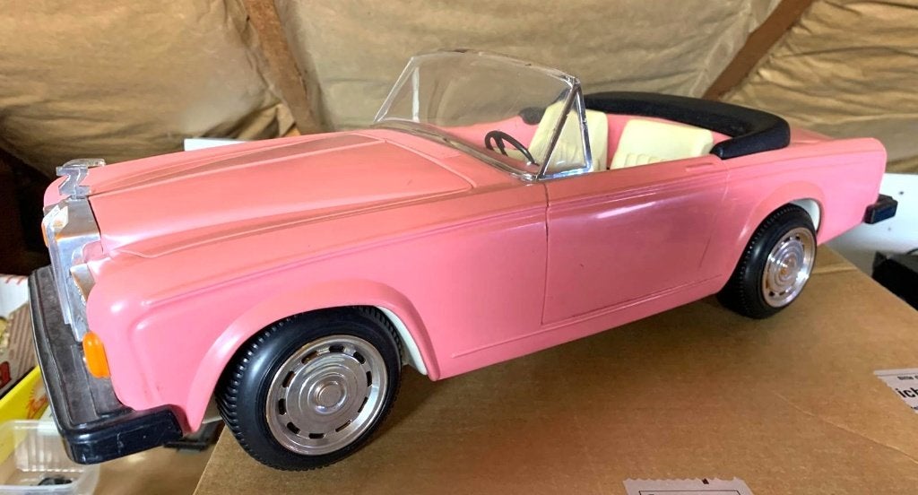 Le cabriolet Rolls Royce rose de Barbie des années 80, Enlèvement ou Envoi