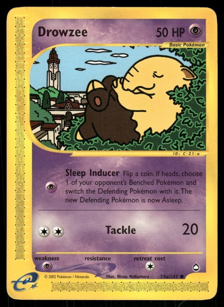Drowzee 74/147 - Aquapolis (NM), Envoi, Utilisé