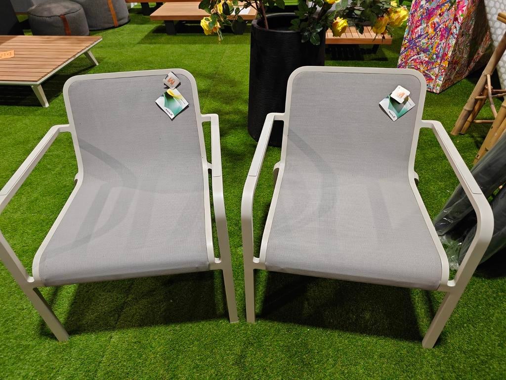 Manutti nieuw 2 relax zeteltjes, Tuin en Terras, Tuinstoelen, Ophalen, Textileen