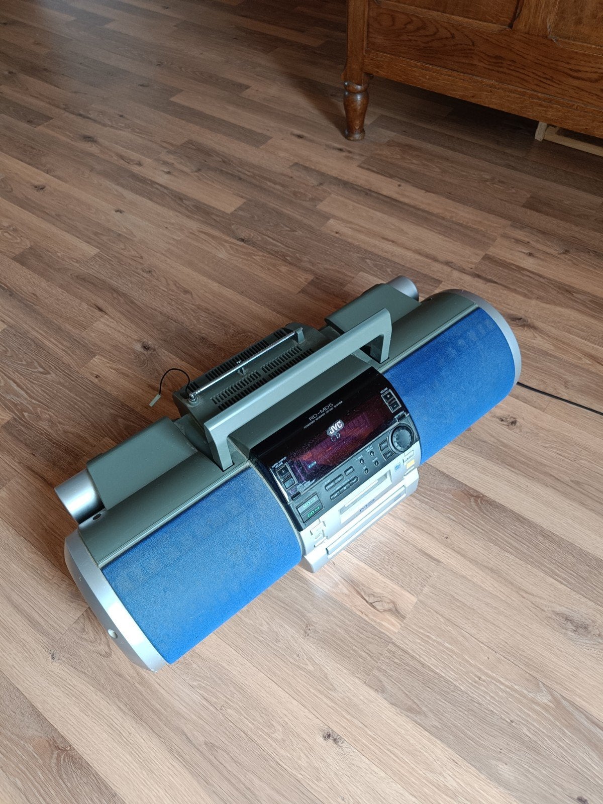 Zeldzame Vintage JVC RD-MD5 Boombox – CD & MiniDisc Speler, Ophalen, Gebruikt, JVC, Draagbaar