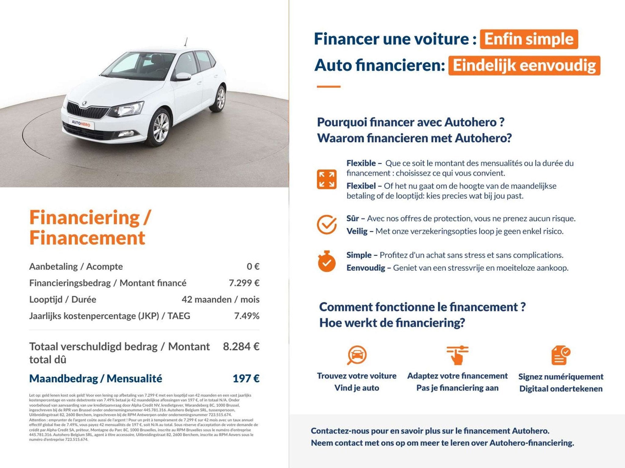 Skoda Fabia 1.2 TSI Ambition (bj 2016), Auto's, Voorwielaandrijving, Stof, Gebruikt, Electronic Stability Program (ESP)
