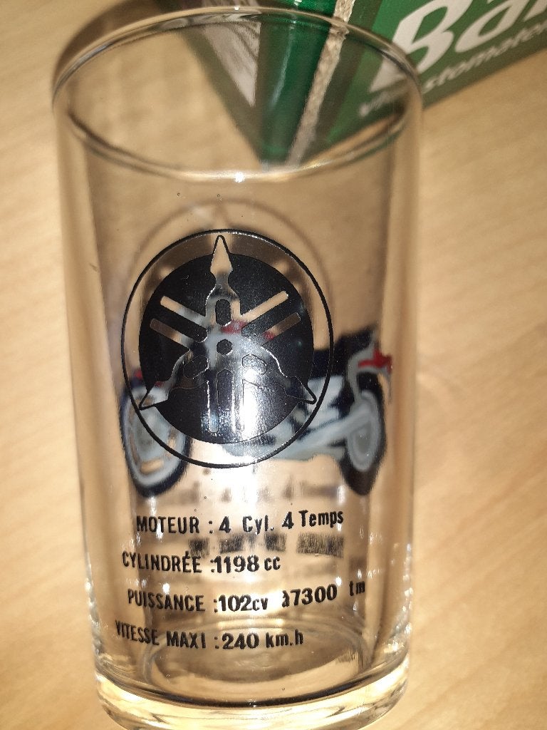 Verre de collection YAMAHA 1991, Enlèvement, Utilisé, Verre à soda