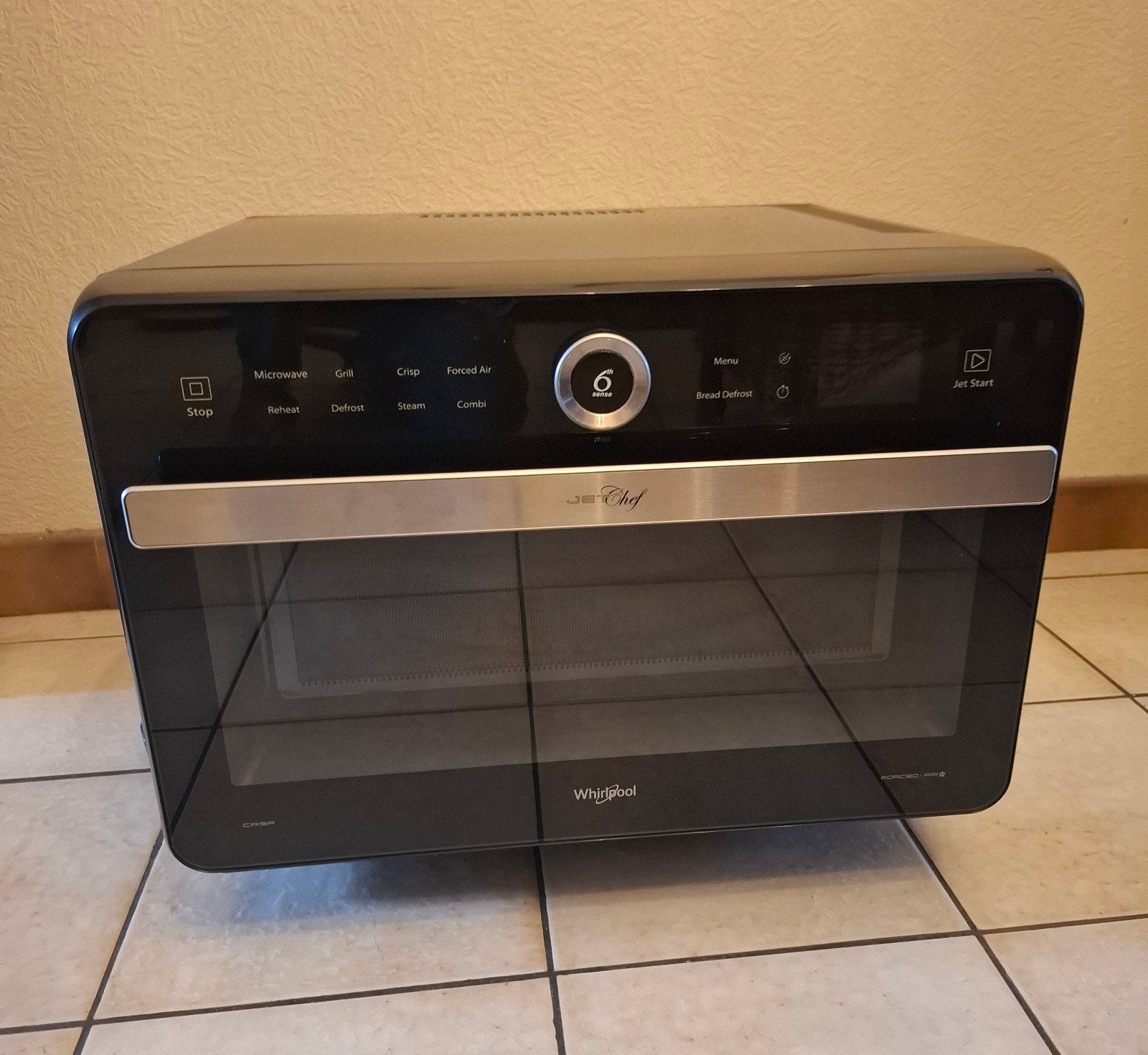 Whirlpool Jet Chef Combimagnetron, Elektronische apparatuur, Ophalen, Zo goed als nieuw, Grill