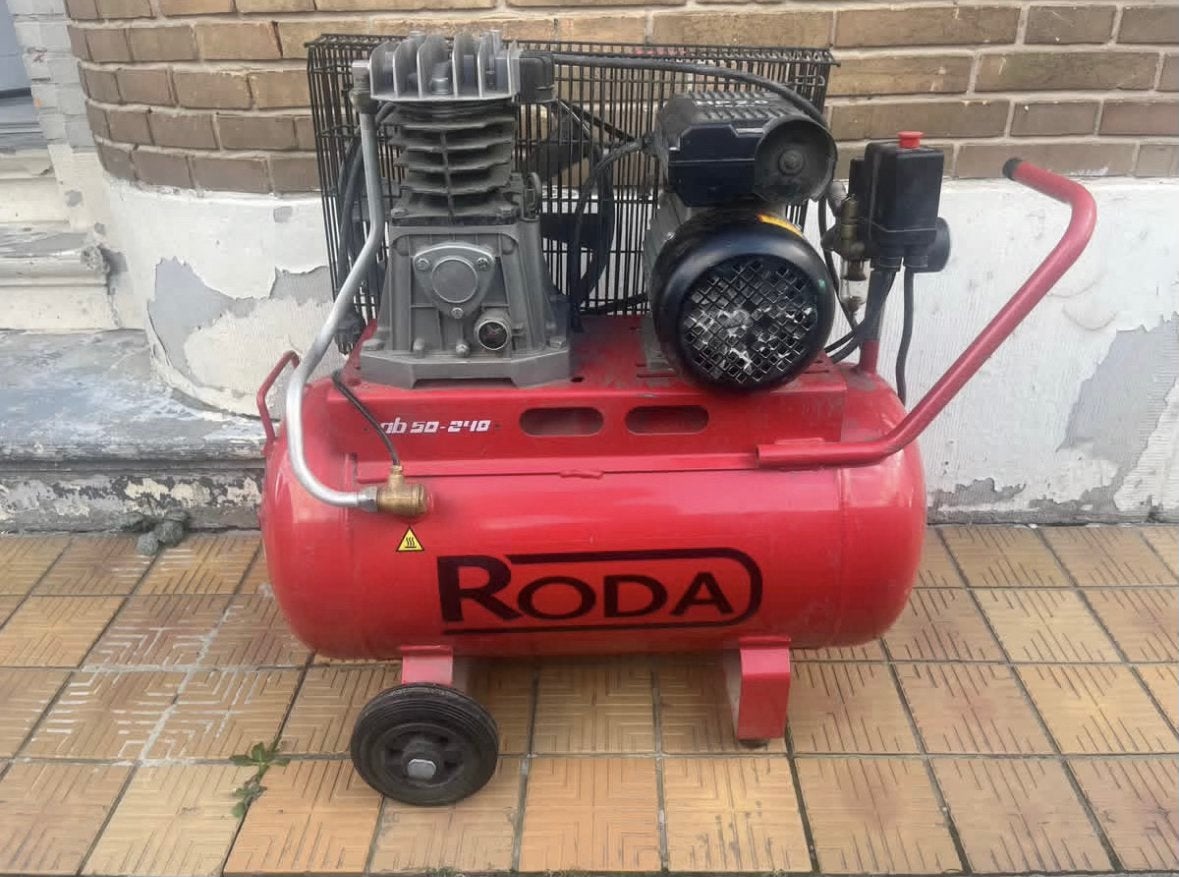 Compressor roda, Doe-het-zelf en Bouw, Ophalen, Zo goed als nieuw