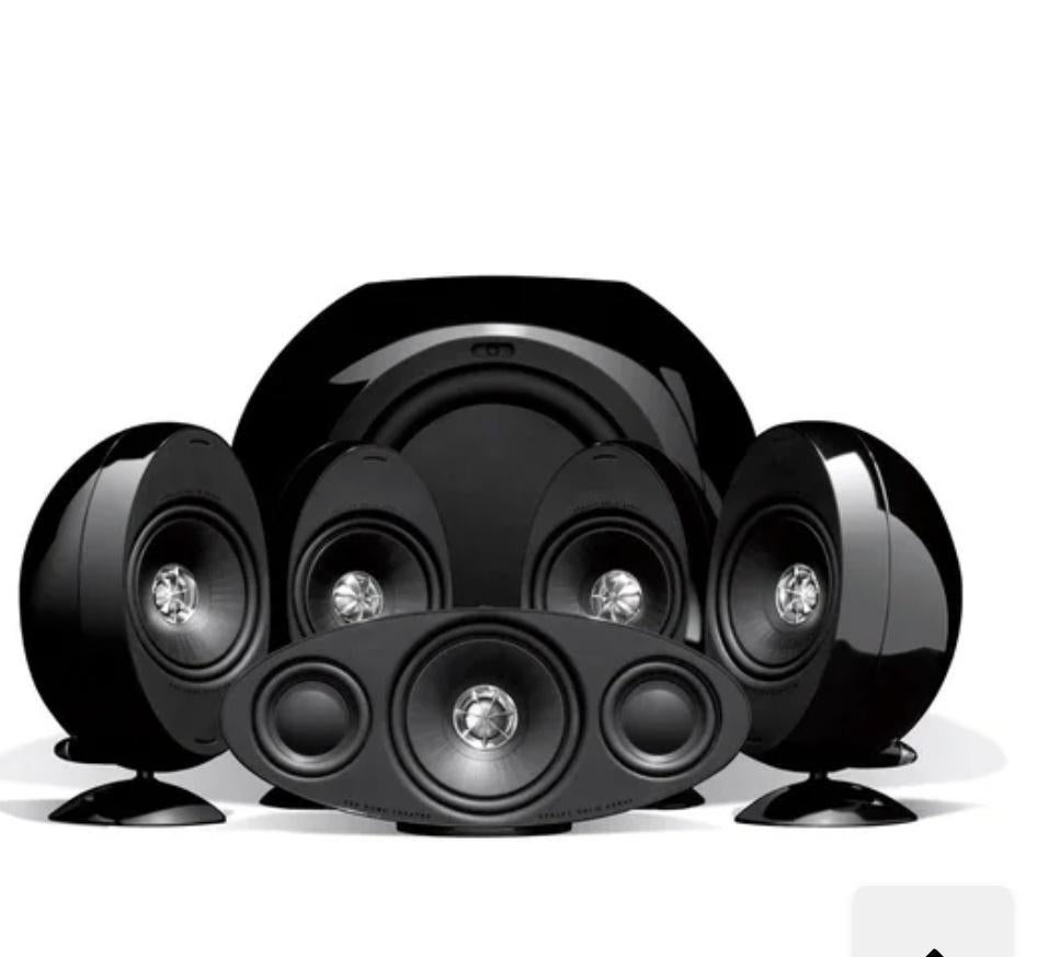 Set Kef Home cinéma, Gebruikt, 70 watt of meer, 5.1-systeem, Ophalen