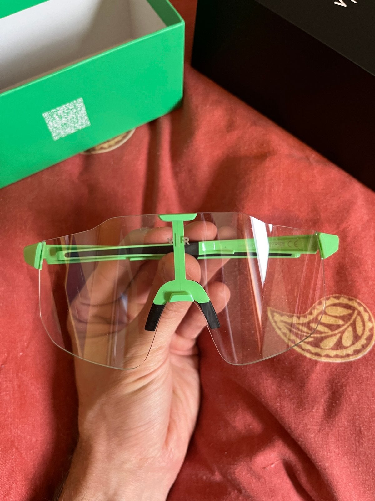 Lunettes cyclisme Van Rysel 900 perf light - Verte Collector, Neuf, Autres marques, Enlèvement ou Envoi, Vert