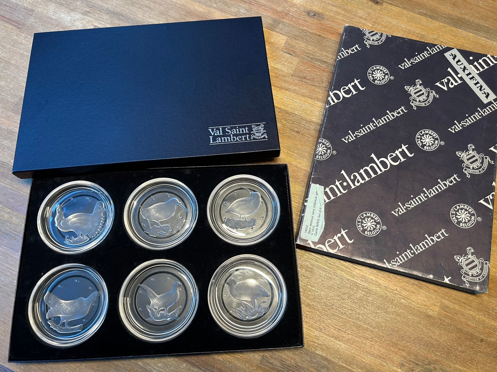 Val Saint Lambert set kristallen onderzetters, Antiek en Kunst, Ophalen