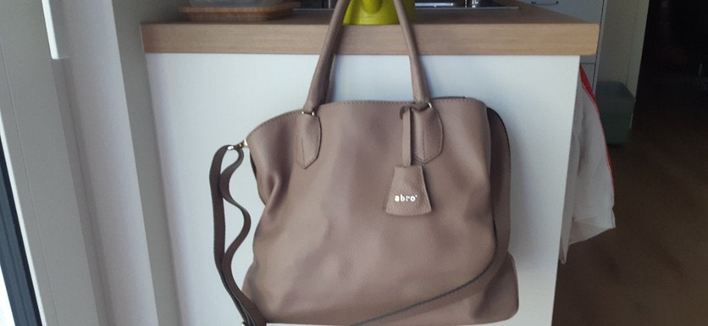 Abro beige handtas, Enlèvement, Comme neuf, Beige, Sac à main