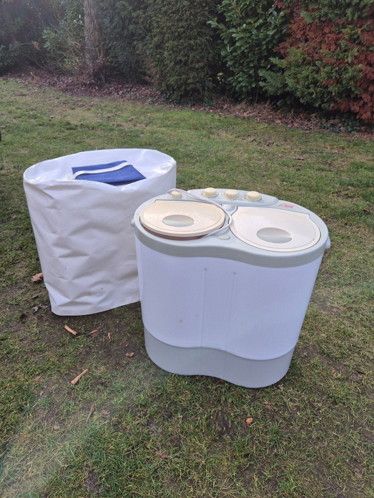 Mini tube washing machine met centrifuge voor camper of cara, Enlèvement