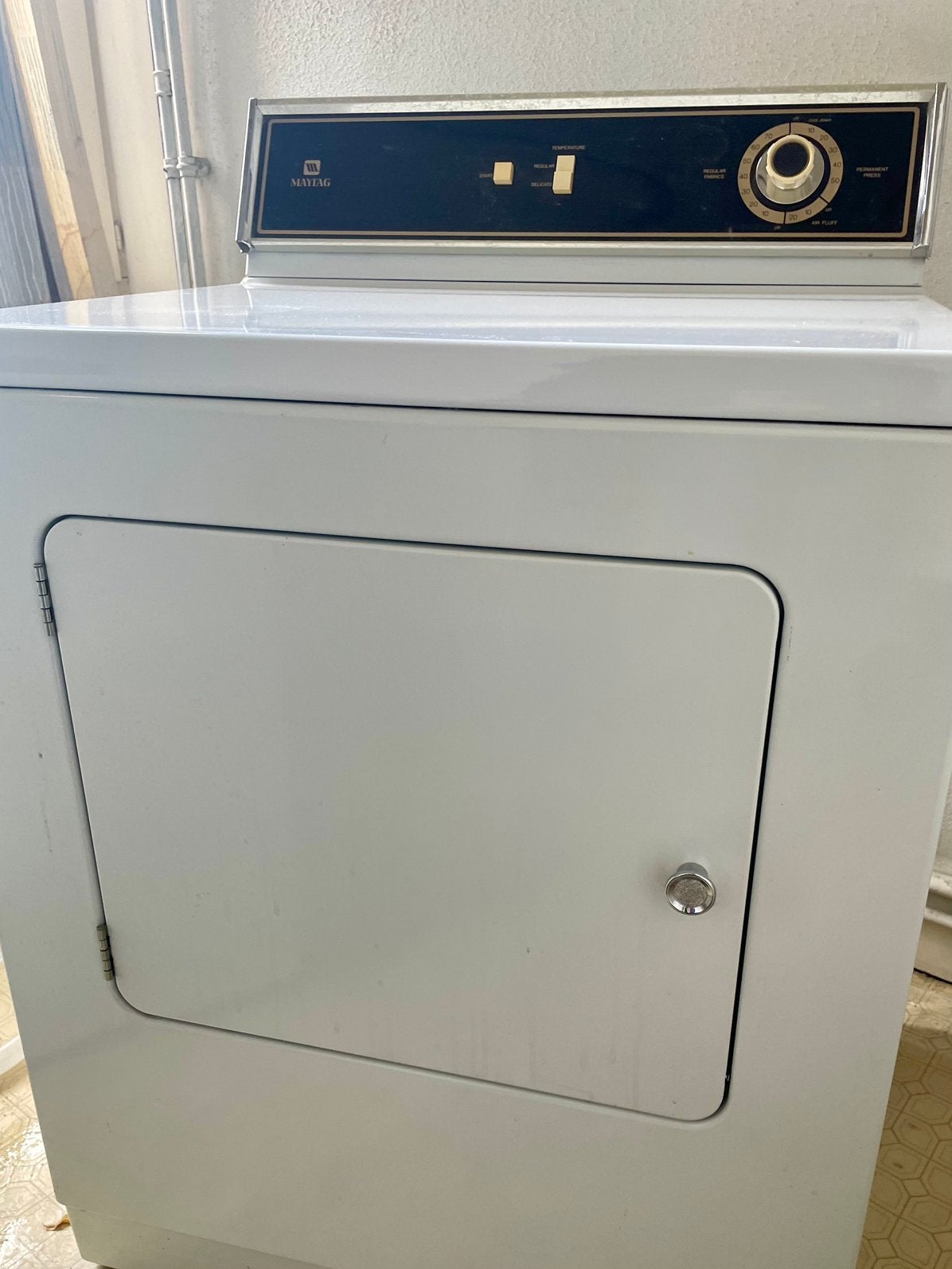 Vintage Maytag wasmachine + droogkast – jaren 1980, Ophalen, 6 tot 8 kg, Gebruikt, Bovenlader