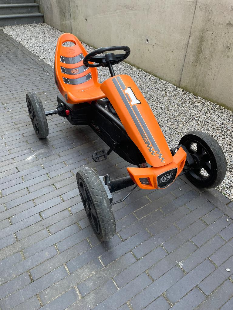 Oranje gocart berg, Kinderen en Baby's, Speelgoed | Buiten | Skelters, Ophalen, Zo goed als nieuw, Berg, Vrijloopautomaat