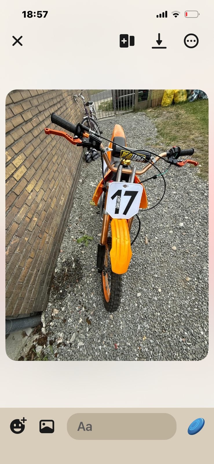 Pitbike 125cc, Enlèvement, Utilisé, 4 vitesses, 125 cm³