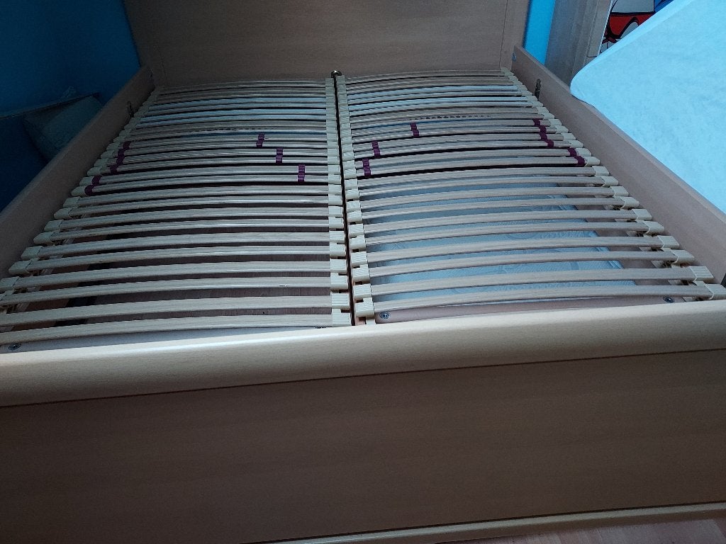 2 persoonsbed, Huis en Inrichting, Slaapkamer | Bedden, Ophalen, Overige kleuren, Tweepersoons, Zo goed als nieuw