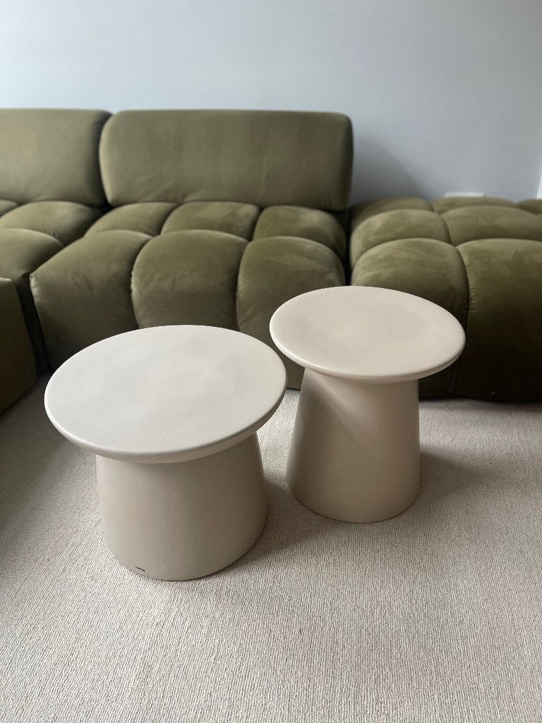 2 Salontafels rond HKliving keramiek, Huis en Inrichting, Ophalen, Overige materialen, Rond, Nieuw
