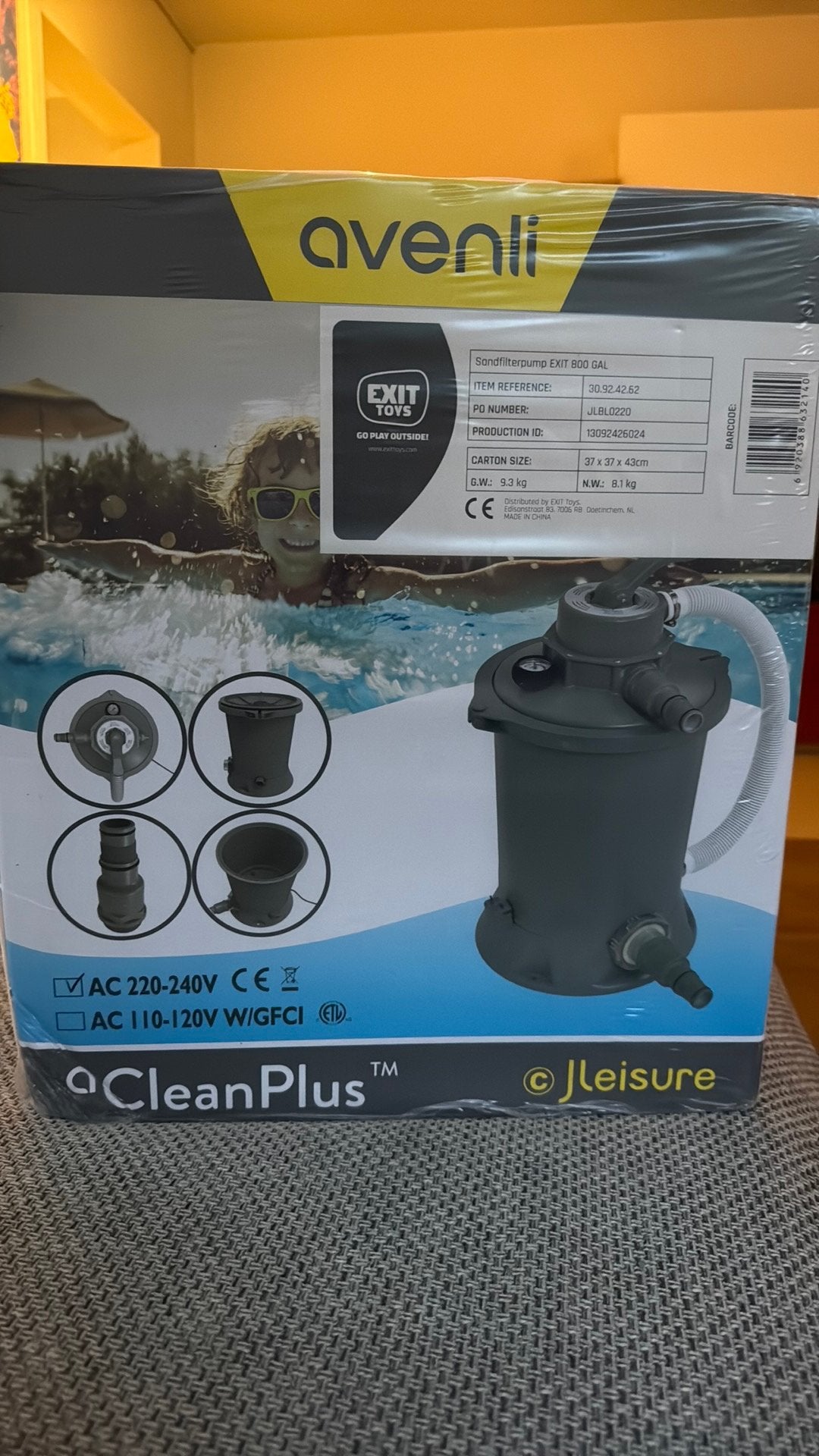 Zandfilterpomp zwembad ongeopend in doos 3000 liter per uur, Tuin en Terras, Zwembad-toebehoren, Ophalen of Verzenden, Nieuw