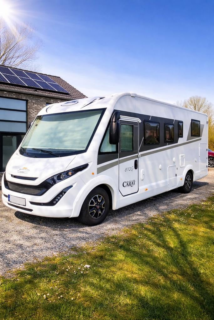 Mc Louis Carat 870 2023 428kg laadvermogen, Caravans en Kamperen, Mobilhomes, Integraal, Fiat, Particulier, 7 tot 8 meter
