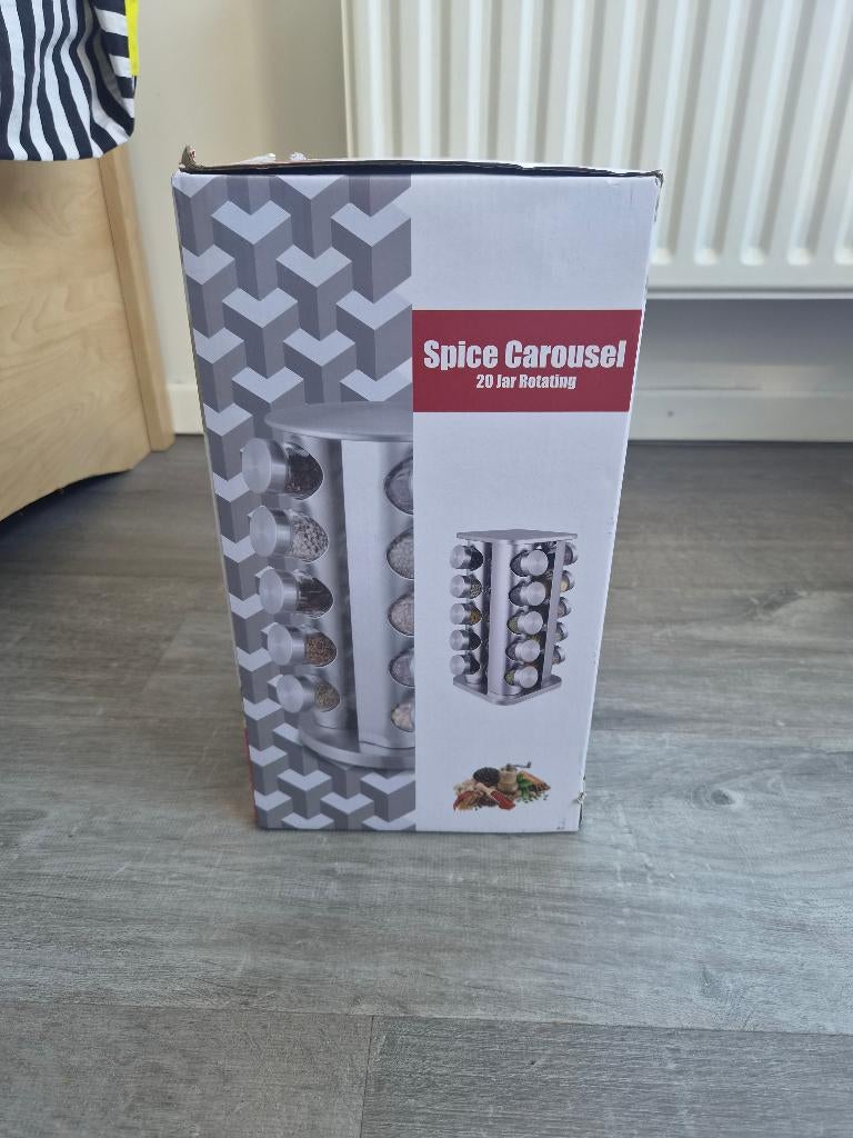 Draaibare kruidenrek / spice carousel – 20 potjes, Ophalen, Nieuw