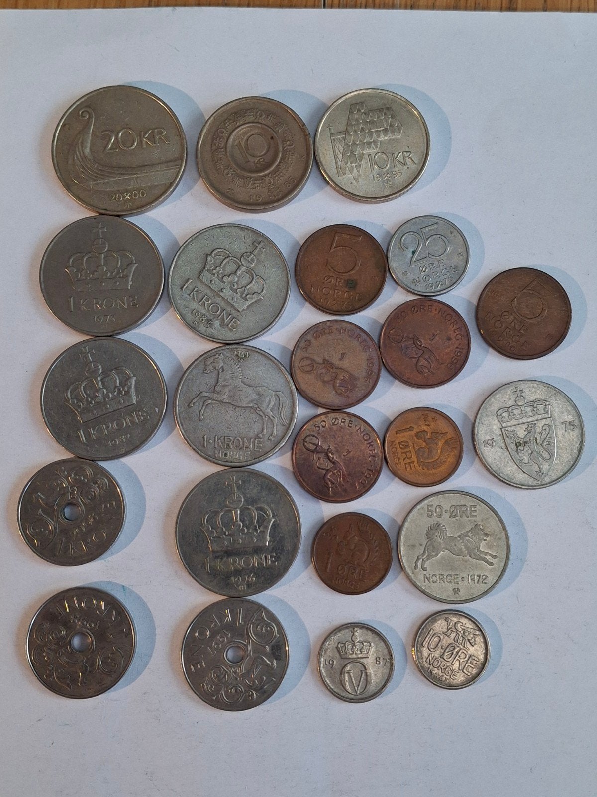 Pièces de Norvège, Enlèvement ou Envoi