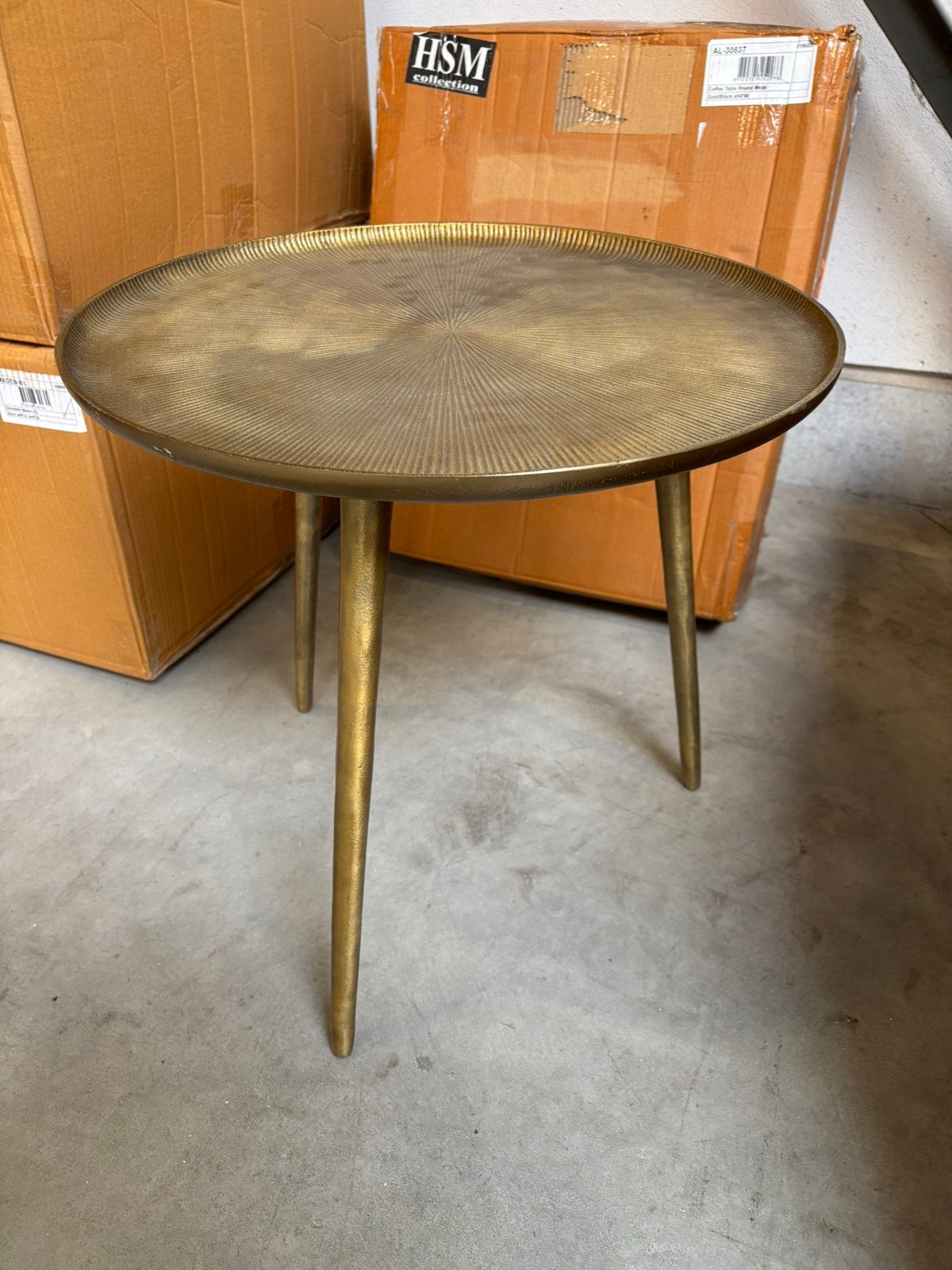 Nieuwe bijzettafel in gietijzer HSM collectie, Enlèvement ou Envoi, Neuf, Doré, Métal
