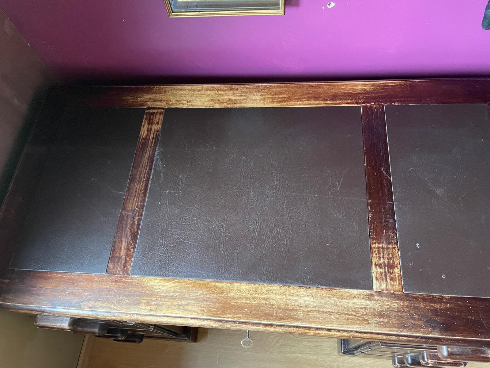 Bureau double de style colonial, Maison & Meubles, Autres styles, Bureau duo, Enlèvement, Bois