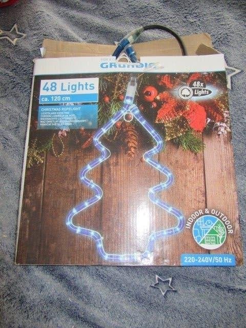 Lichtslang Kerstmis - Grundig - 48 lichtjes - Kerstboom, Diversen, Ophalen of Verzenden, Zo goed als nieuw