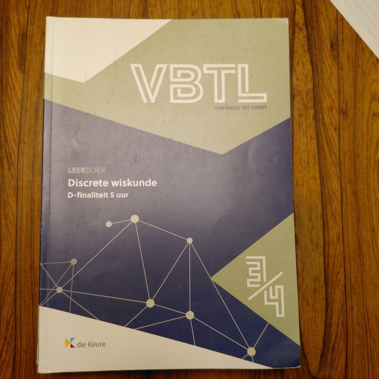 VBTL 3/4 - Leerboek discrete wiskunde (D-5 uur), Ophalen of Verzenden, Zo goed als nieuw, Nederlands, Philip Bogaert; Marc Muylaert; Filip Geeurickx; Roger Van Nie...