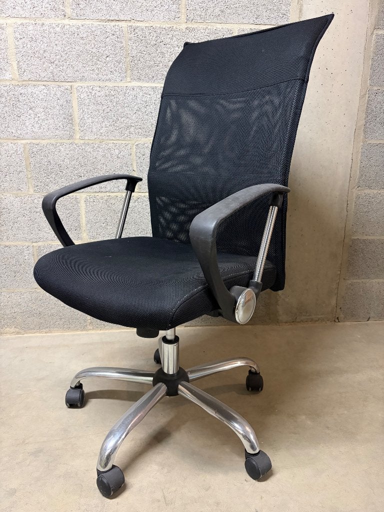 Ergonomische bureaustoel, Ophalen, Gebruikt, Zwart, Bureaustoel