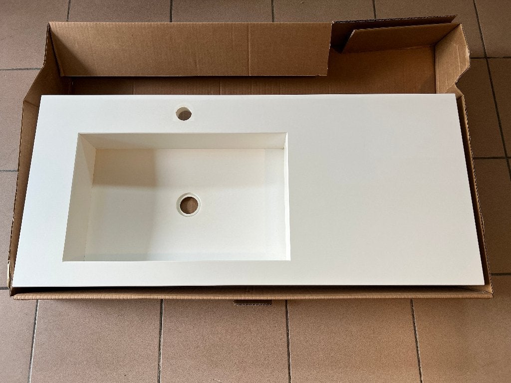 wastafel badkamer composiet, Ophalen, Gebruikt, 50 tot 100 cm, Minder dan 100 cm