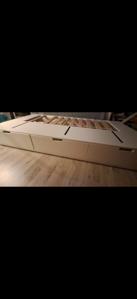 Eenpersoonsbed met lades wit ikea nordli, Ophalen