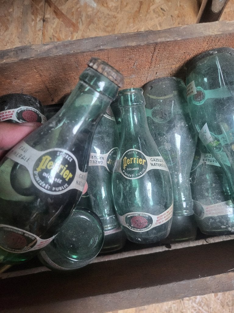 Oude Perrier glazen flesjes Periode 1930-1940, Antiek en Kunst, Ophalen of Verzenden