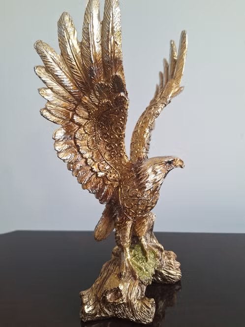 Gouden Adelaar Beeld - Decoratief en Elegant, Ophalen of Verzenden, Beeld