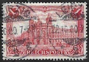 1 Postzegel Duitse Rijk 1900 Diversen inschrift REICHSPOST, Enlèvement ou Envoi, Empire allemand, Affranchi