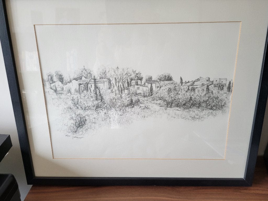 2 lithographies originales de Jacky Duyck, Antiquités & Art, Art | Peinture | Classique, Enlèvement, Encadré, Paysage
