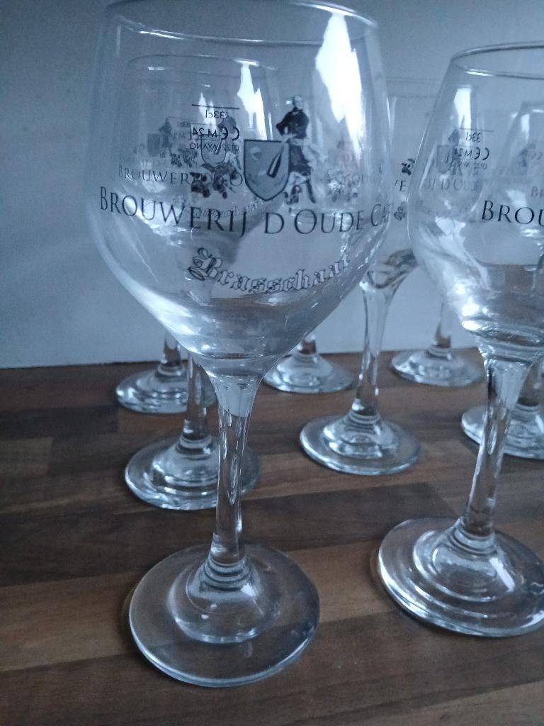 Bierglazen "d'Oude Caert" , Brasschaat , 12 stuks, Enlèvement