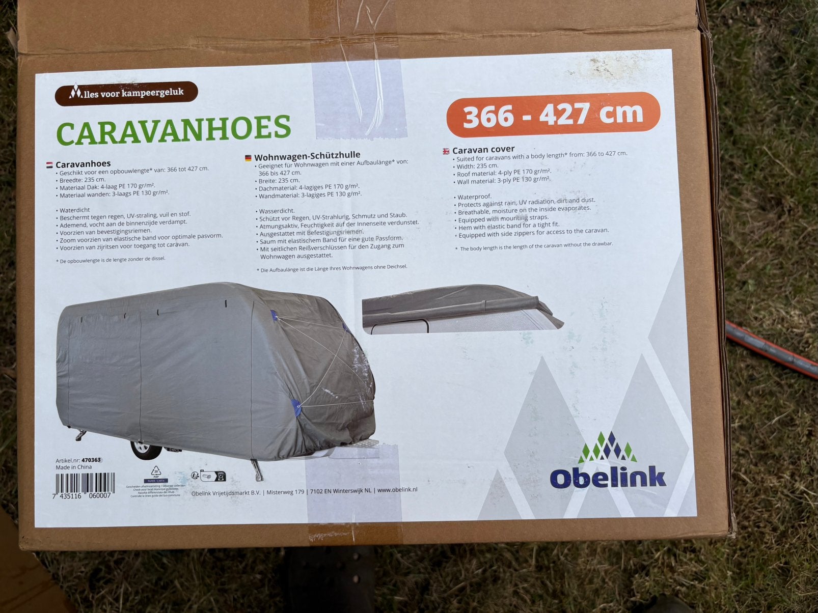 Caravanhoes 366 - 427, Ophalen, Nieuw