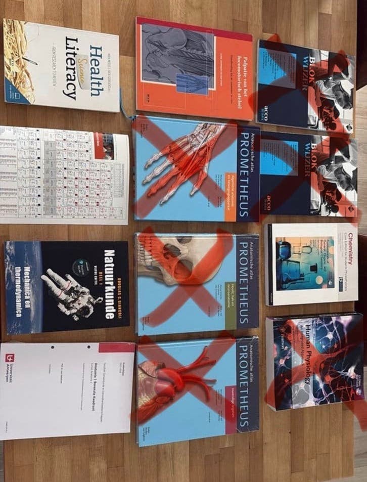 Studieboeken, Ophalen, Zo goed als nieuw
