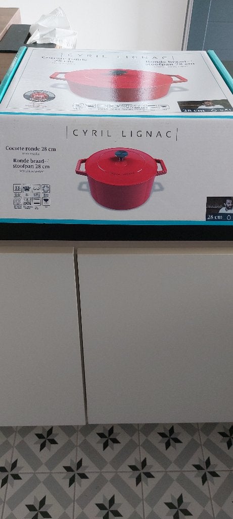 Braad-Stoofpot, Huis en Inrichting, Ophalen, Overige typen, Zo goed als nieuw, Rood