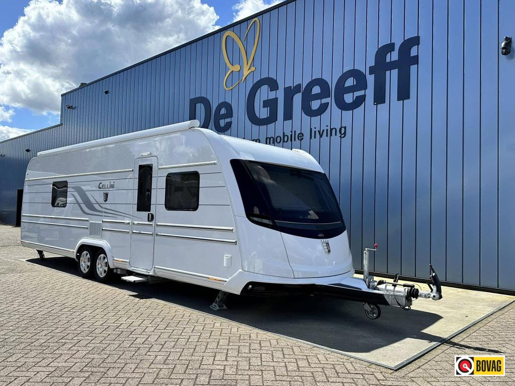 Tabbert Cellini 750 HTD Slide Out, Caravans en Kamperen, Caravans, Schokbreker, Rondzit, Tabbert, 7 tot 8 meter