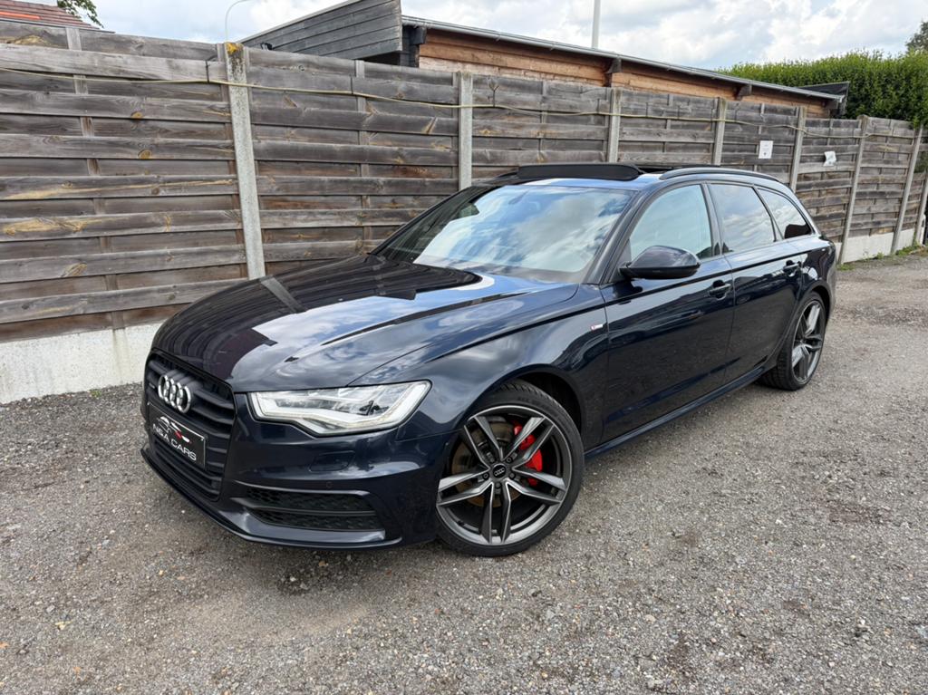 Audi A6 3.0D QUATTRO Sline FULL OPTION!!!, Auto's, Audi, Automaat, Blauw, Leder, Adaptive Cruise Control