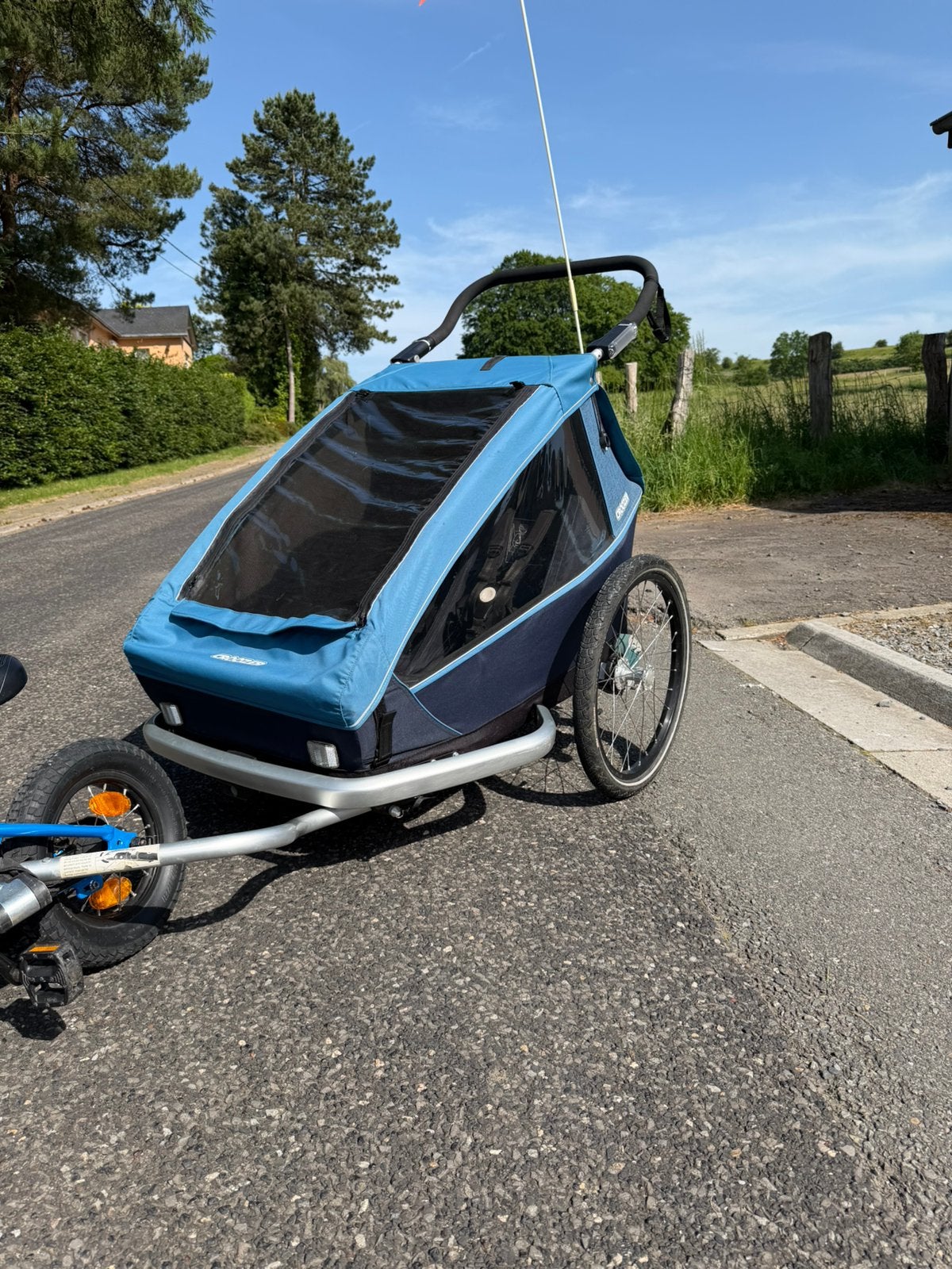 Croozer 2 places complet., Enlèvement, Comme neuf, Suspension