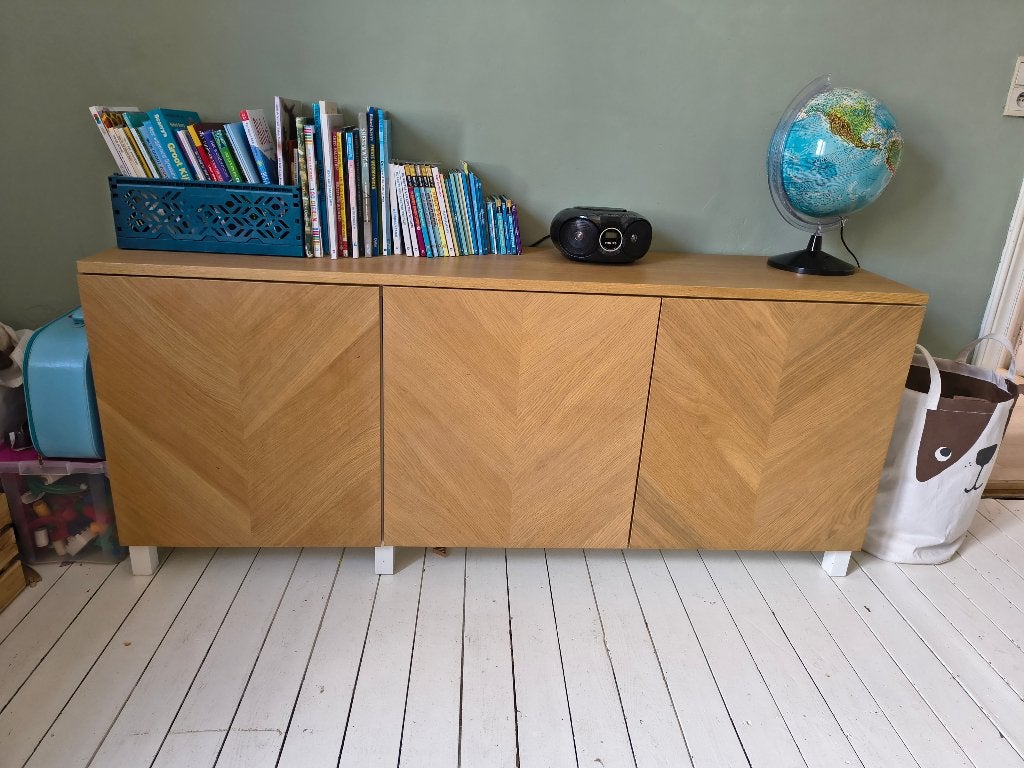 besta kast + hedeviken deuren, Huis en Inrichting, Kasten | Wandmeubels, Ophalen, Gebruikt, Met plank(en)