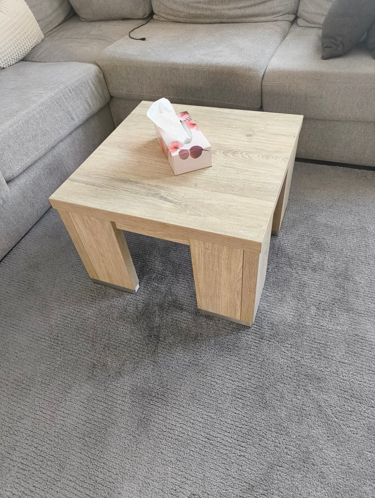 Salontafel Lamuluxs, Maison & Meubles, Tables | Tables de salon, Enlèvement, Utilisé, Carré, Autres essences de bois