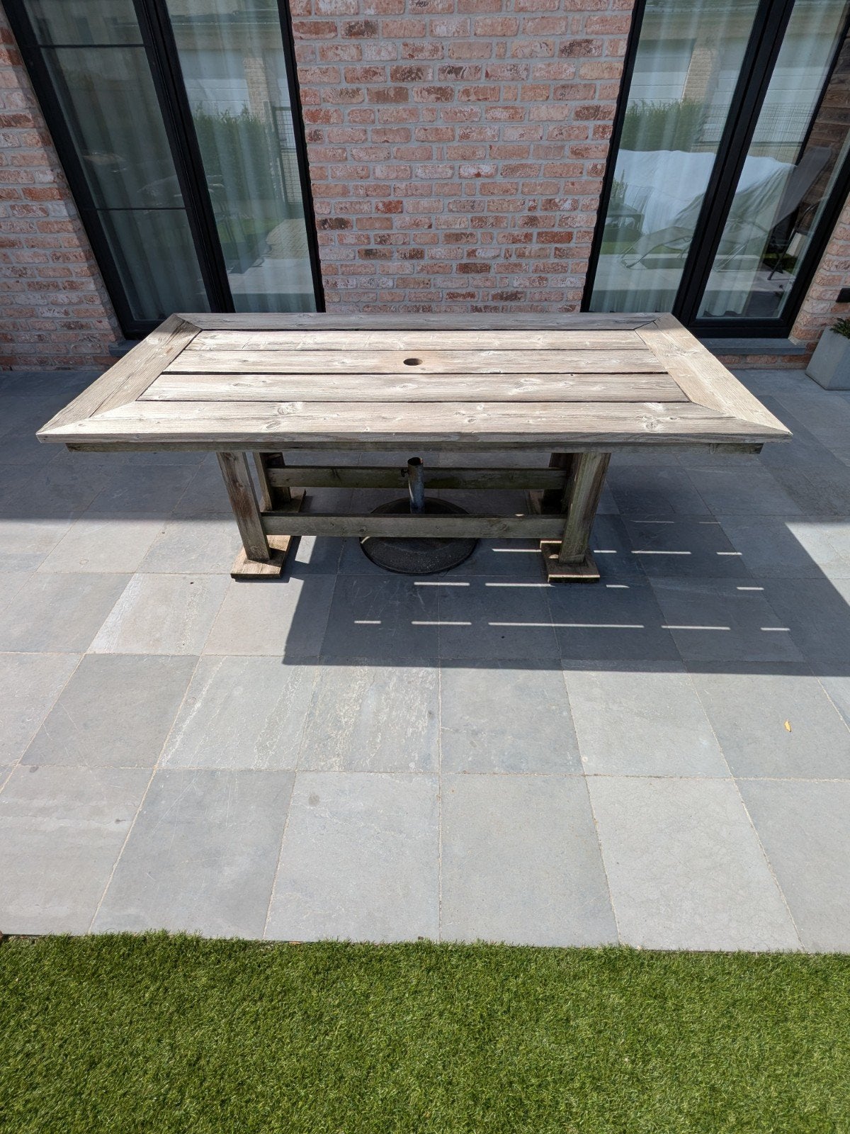 Tuintafel, Ophalen, Gebruikt, Rechthoekig, Hout