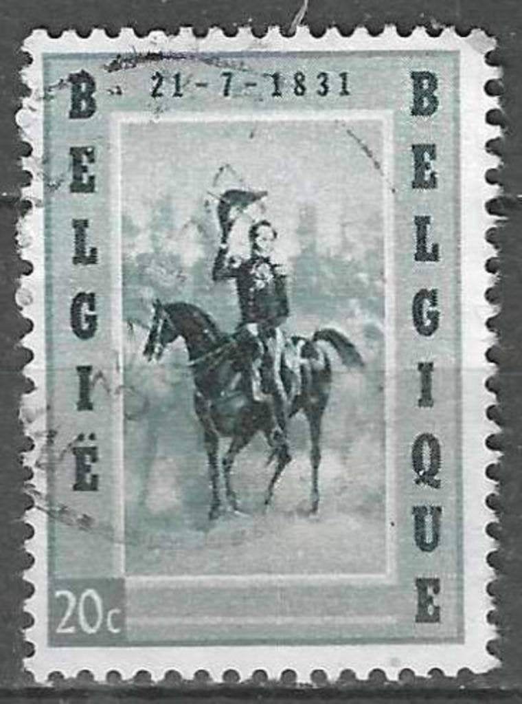 Belgique 1957 - Yvert/OBP 1020 - Journée du timbre (ST), Envoi, Affranchi, Oblitéré, Maison royale