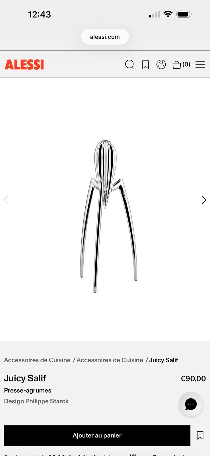 Alessi presse agrumes, Antiek en Kunst, Ophalen, Overige typen